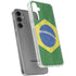Brazil Flag Distressed Galaxy S24 Plus Clear Case